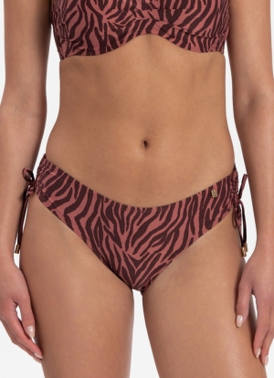 Bikini Zebra niet voorgevormd BORDEAUX