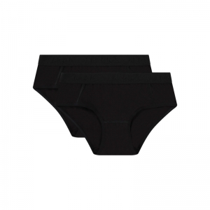 Basics girls hipster 2-pack ZWART