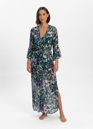 Ikat Teal strandkleedje GROEN