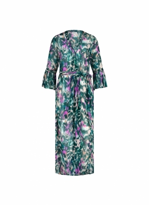 Ikat Teal strandkleedje GROEN