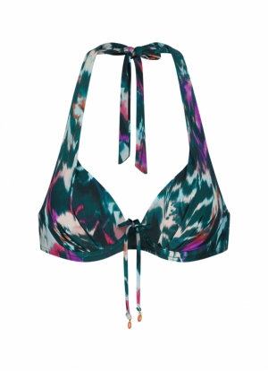 Ikat Teal bikini GROEN
