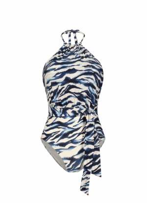 Wavy Water badpak BLAUW