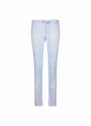 Lange broek Paisley BLAUW