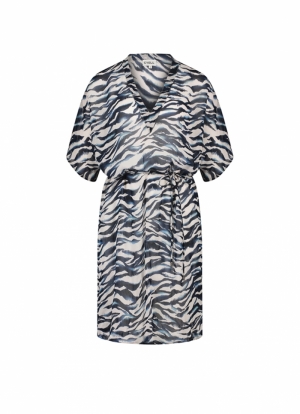 Wavy Water strandkleedje BLAUW