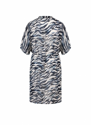 Wavy Water strandkleedje BLAUW