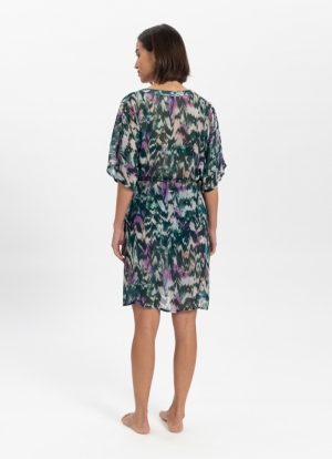 Ikat Teal strandkleedje GROEN