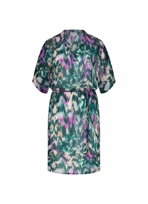 Ikat Teal strandkleedje GROEN