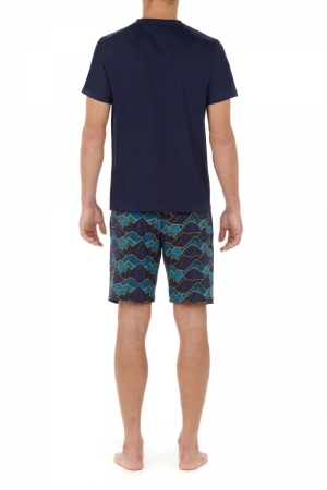 Pyjama kort Lino BLAUW