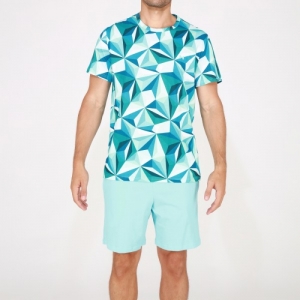 Korte pyjama Diamant GREEN