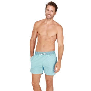 Beach boxer Preppy TURQUOISE