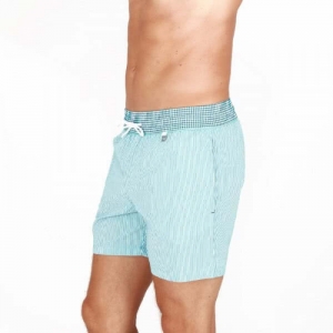 Beach boxer Preppy TURQUOISE