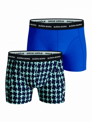 BB Cotton Stretch Boxer 2P BLAUW