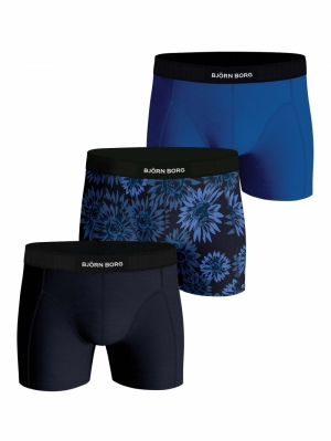 Premium Cotton Stretch Boxer 3 BLAUW