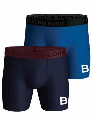 Performance Boxer 2-pack BLAUW