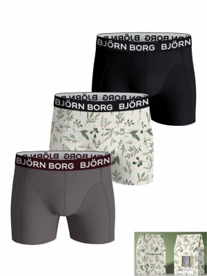 Cotton Stretch Boxershort 3P ZWART