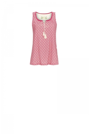 Pyjama met short ROOD