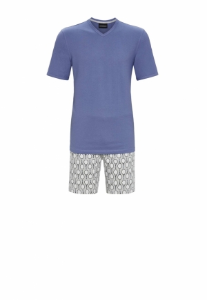 Herenpyjama tennisprint NIGHT SHADOW