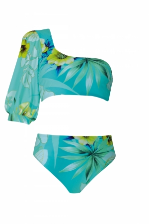 Sunflair bikini flowers TURQUOISE