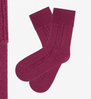 Chausettes wol-cashmere BORDEAUX