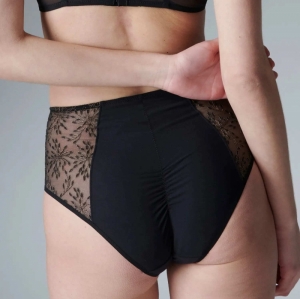 Singulière slip hoge taille ZWART
