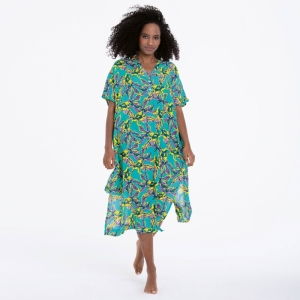 Orchid Dream strandkleedje TURQUOISE
