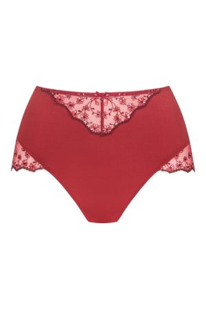 Delightful hoge taille slip GALA RED