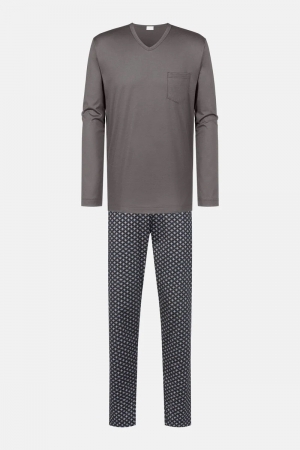 Herenpyjama Fleur de Lis GRIJS