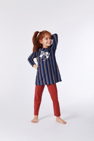 Meisjes pyjama Sybil Hooglande BLAUW