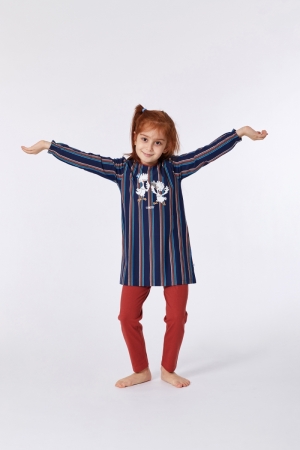Meisjes pyjama Sybil Hooglande BLAUW