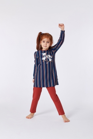 Meisjes pyjama Sybil Hooglande BLAUW