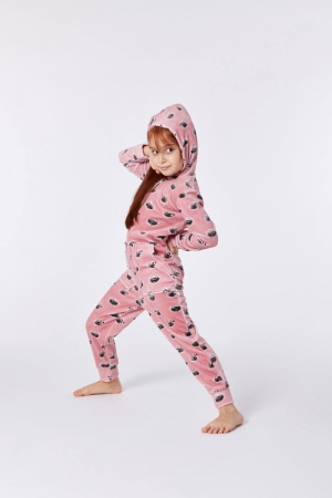 Unisex onesie, wasbeer ROZE