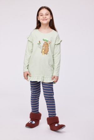 Meisjespyjama Mammoet PASTELGROEN