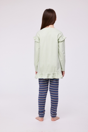 Meisjespyjama Mammoet PASTELGROEN