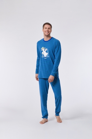 Herenpyjama Ijsbeer BLAUW