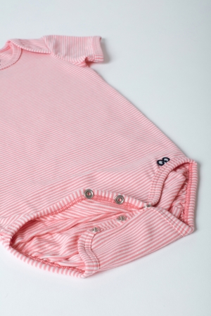 Body wit-roze gestreept ROZE