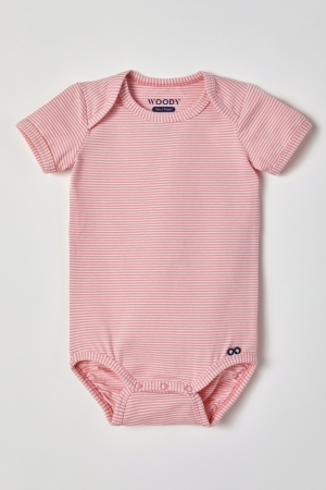 Body wit-roze gestreept ROZE