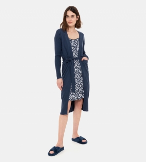 Cardigan lange mouw DONKERBLAUW
