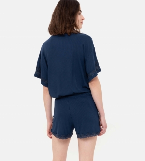 Shorts DONKERBLAUW