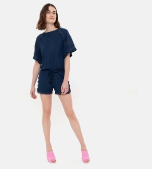 Shorts DONKERBLAUW
