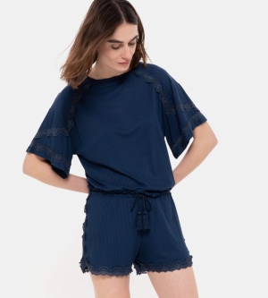 Shorts DONKERBLAUW