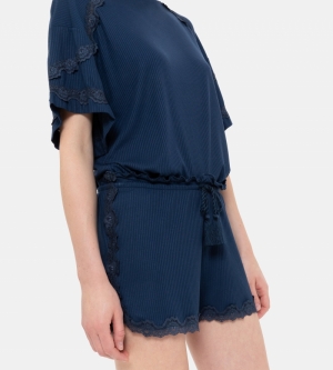 Shorts DONKERBLAUW