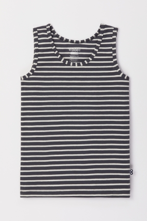 Woody jongens singlet BLAUW