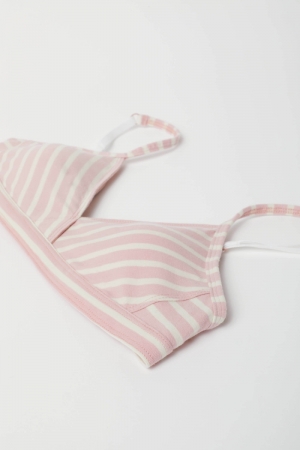 Woody Teenage bra, roze gestre OUDROZE