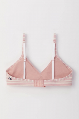 Woody Teenage bra, roze gestre OUDROZE