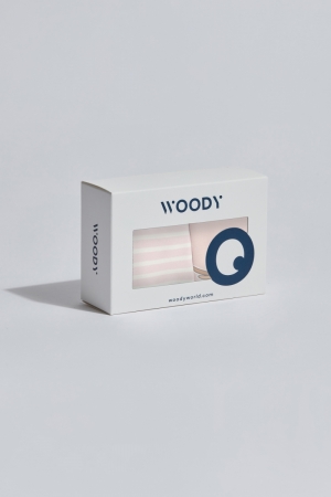 Woody meisjes short gestreept OUDROZE