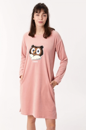 Slaapkleedje Walt Wijze Uil Ve ROZE