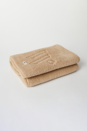 Plaid fleece BEIGE