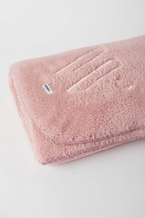 Plaid fleece ROZE