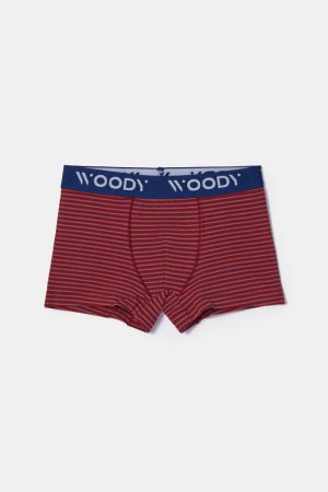 Woody jongens short, duo pak BORDEAUX
