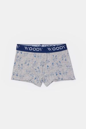 Woody jongens short, duo pak BLAUW